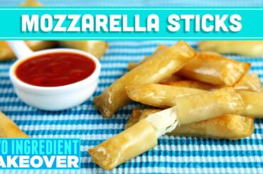 Healthy Mozzarella Cheese Sticks! 2 Ingredients! Two Ingredient Takeover Mind Over Munch