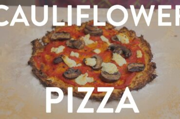 The Best Cauliflower Pizza Crust EVER: Healthy Dinner Recipe (Gluten Free)