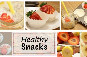 Healthy Snack Ideas - Chia Smoothie, Yogurt Cheesecake, Yogurt Drops, Fruit Hybrid