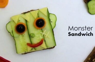 Halloween Recipes Monster Sandwich | Easy Halloween Recipe