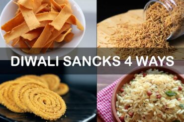 Diwali snacks 4 ways - snacks recipes
