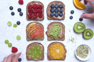 Homemade Nutella Toast - Chocolate Cream Cheese Ezekiel Toast Recipe - Clean Food Crush