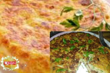 Tasty Spanish potato omelette SANDWICH style - easy food recipes for dinner to make at home