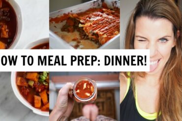 HOW TO MEAL PREP | 3 HEALTHY VEGAN & MEAT DINNER IDEAS!