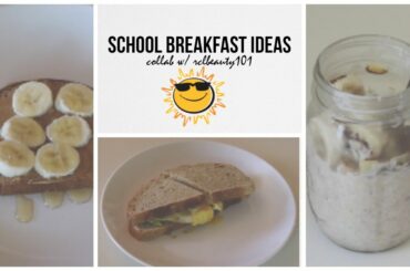 Healthy School Breakfast Ideas; Quick & Easy ☼
