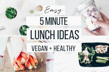 HEALTHY LUNCH IDEAS FOR BACK TO SCHOOL! EASY + VEGAN ALTERNATIVES