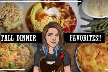 Fall Dinner Ideas//5 Recipes for Fall//Apple Pie