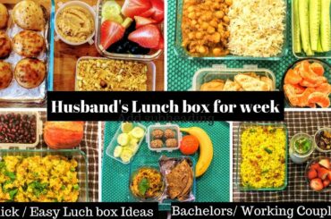 Husband's Lunch box Mon- Friday / Working Couple/ Bachelors Lunch Box Ideas- RealLife Realhome