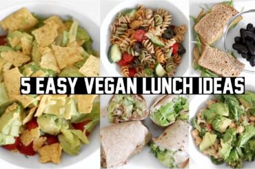 5 EASY & HEALTHY VEGAN LUNCH IDEAS FOR SCHOOL/WORK!