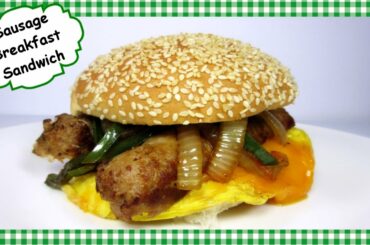 The BEST Easy Cheesy Sausage Breakfast Sandwich Recipe