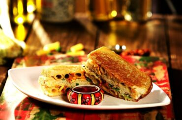 Pasta Sandwich - How to make Pasta Sandwich | Healthy Snacks