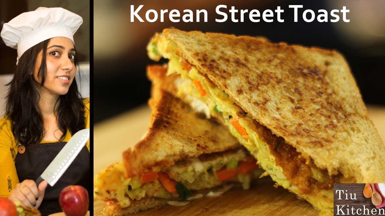 Korean Street Toast I Bread toast with vegetables I Sandwich I Tiu kitchen Korean Street Toast I Bread toast with vegetables I Sandwich I Tiu kitchen
