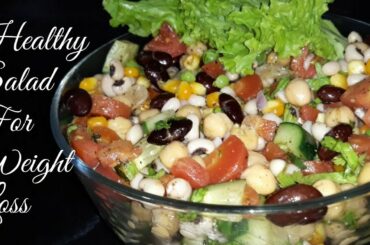 Healthy Salad recipe - Weight Loss Easy Salad Recipe for Lunch or Dinner by Maha Episode 23