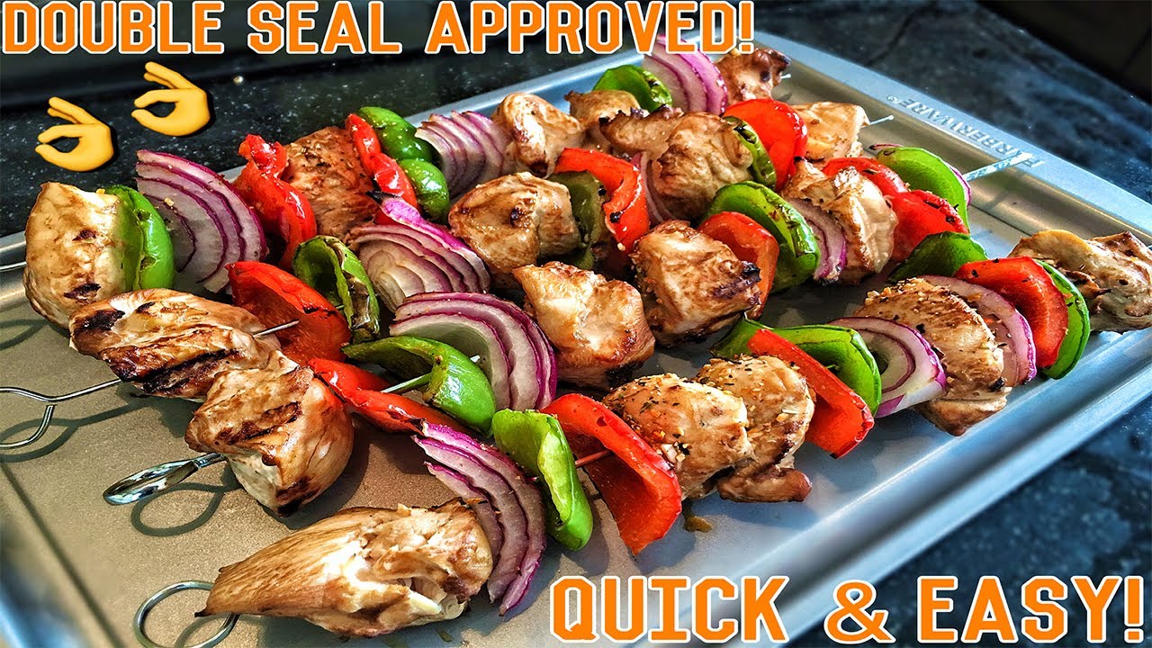 High Protein Bodybuilding Grilled Chicken Skewers | Easy Healthy Recipe High Protein Bodybuilding Grilled Chicken Skewers | Easy Healthy Recipe