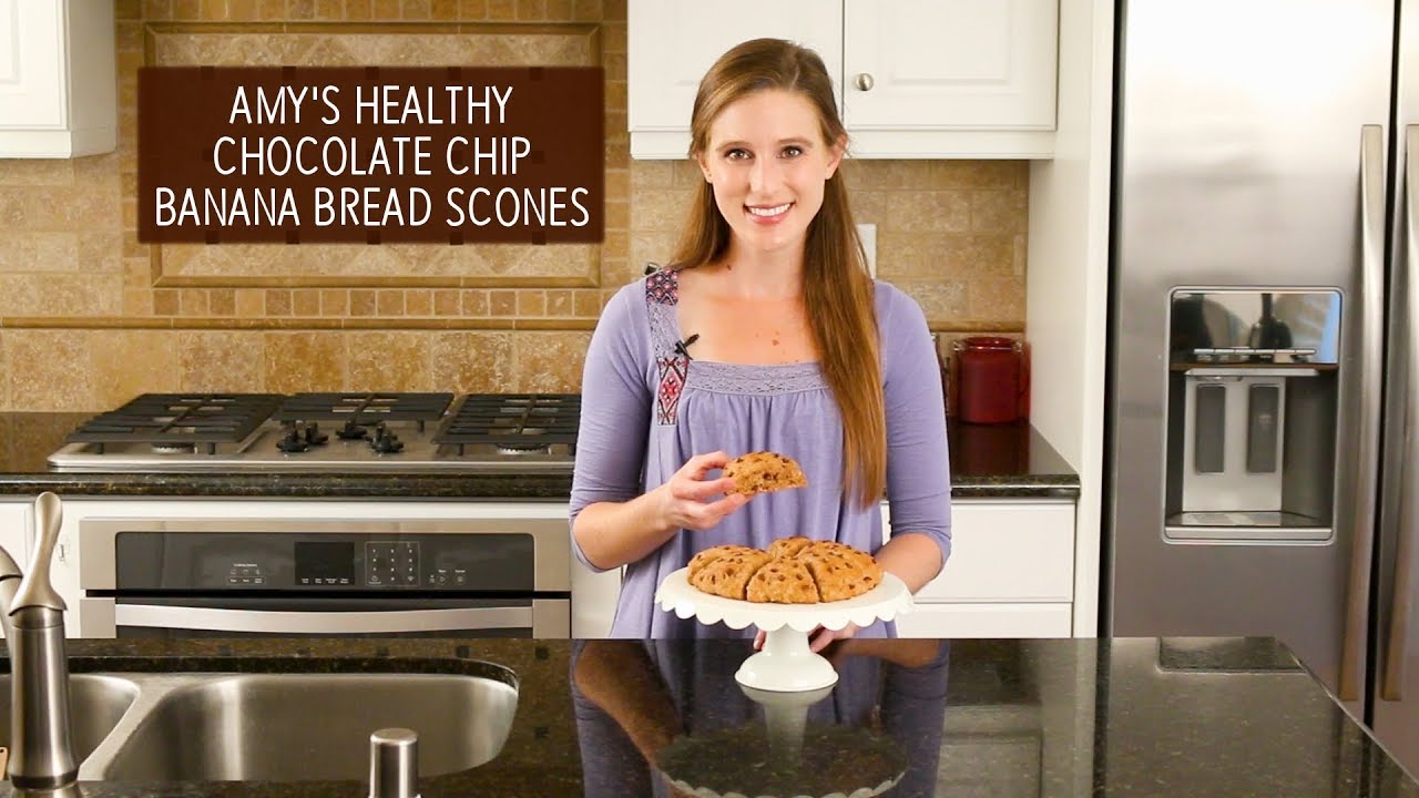 Healthy Chocolate Chip Banana Bread Scones | Amy's Healthy Baking Healthy Chocolate Chip Banana Bread Scones | Amy's Healthy Baking