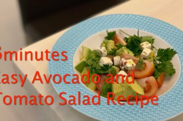 3min! Easy Avocado and Tomato Salad Recipe