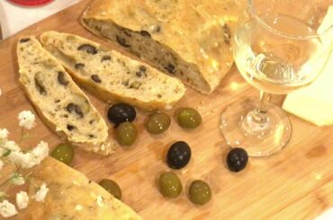 Olive Bread for Picnic - Healthy, Easy, Quick, No-Kneading, iPhone 7