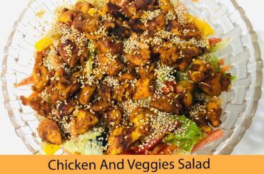 Chicken And Veggies Salad | Healthy Salad | With *Zeenat Sayyed*