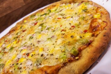 Atta Pizza Recipe / Wheat Crust Healthy Pizza | Made without oven, Eggless Baking Without Oven