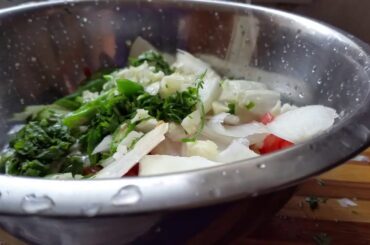 Onion salad recipe tomato cucumber green chilli mint coriander olive oil mix