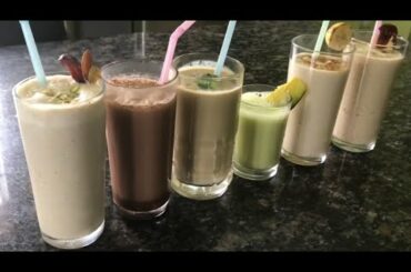 6 Healthy Breakfast Smoothie Recipes | Healthy Breakfast Ideas | Smoothie Recipes in Tamil