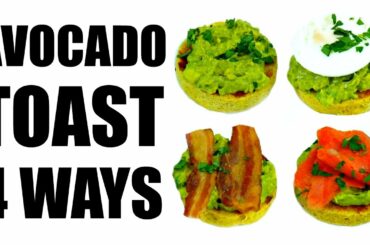 4 AVOCADO TOAST RECIPES MADE FROM SCRATCH | Healthy Breakfast Ideas #4