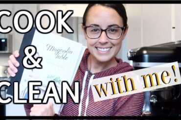 COOK & CLEAN WITH ME 2019 | Healthy Dinner Idea | NIGHT-TIME CLEANING ROUTINE