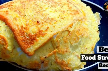 Simple Fried Egg Toast | SCRAMBLED EGG SANDWICH | Fast & Easy FOOD STREET Recipe In Just 5 Minutes.