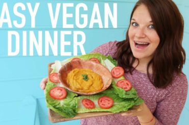 🌱 HEALTHY VEGAN DINNER IDEA! PLANT BASED FAMILY OF SIX