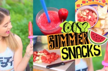 DIY Healthy Snack Ideas for Summer! Simple & Easy Snacks 2015!
