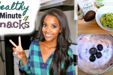 EASY Healthy Snack Ideas! | Kid-Friendly 2-Minute Snacks!