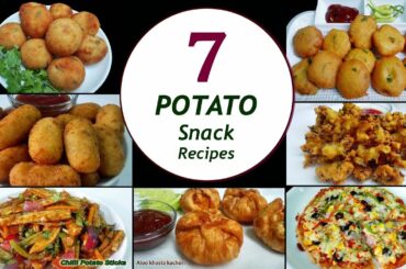 7 Potato Snack Recipes || 7 Days/Week Aloo Snacks || Simple & Easy Recipes
