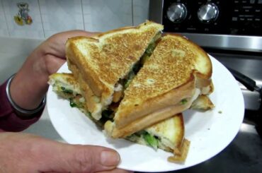 How to make Bread Sandwich on Tawa or Fry pan | Easy & quick Recipe