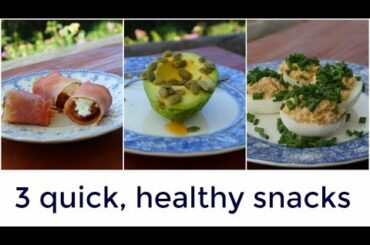 3 easy, healthy snack ideas | Paleo recipes