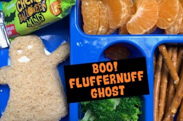 Halloween Ghost lunch👻  | Easy and healthy kids lunch bento | Week 7, Lunch 4