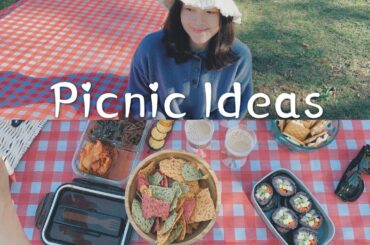 SUB) Picnic Ideas | Snacks Prep Recipes | How to make Gimbap | 跟我一起去湖边野餐吧 | 奶茶 | 紫菜包饭