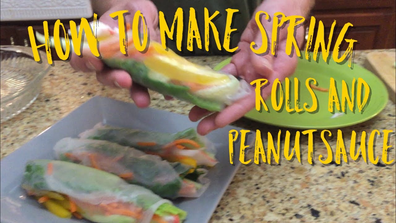 How to make Vietnamese spring rolls peanut sauce instructional recipe healthy How to make Vietnamese spring rolls peanut sauce instructional recipe healthy