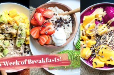 5 Days of Breakfasts | Healthy Vegan Breakfast Ideas