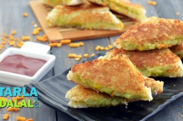 Potato and Corn Sandwich On A Tawa by Tarla Dalal