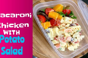 Macaroni, Potato & Chicken Salad | Work Lunch Idea | Filipino Food #livewellplaywell