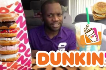 Trying Dunkin Donuts Breakfast Sandwich 🥪 🍩 ☕️