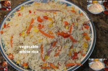 HOW TO MAKE VEGETABLE WHITE RICE / SIMPLE RECIPE AND HEALTHY
