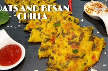 Oats and Besan Chilla || Recipe for Weight loss  || Healthy breakfast recipe || Funwidspices