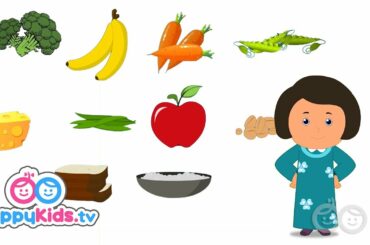 Healthy Food - Learning Songs Collection For Kids And Children With Lyrics | Rhyme time | Happy Kids