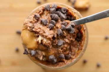 Overnight Oats Recipe (CHOCOLATE PEANUT BUTTER)  Easy Healthy Breakfast Ideas
