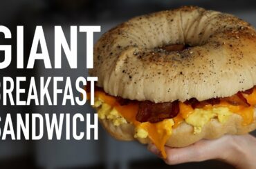 DIY GIANT BREAKFAST SANDWICH
