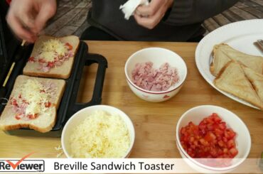 Trying out the Sandwich Toaster - deep fill and filled yummy sandwiches