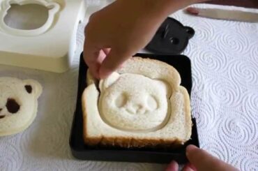Panda Shaped Sandwich - Easy & Cute