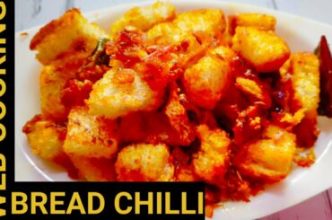 HOW TO MAKE BREAD CHILLI IN HOME/CRISPY BREAD CHILLI RECIPE/TEA TIME SNACK/WEB COOKING