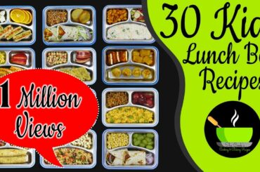 30 Lunch Box Recipes For Kids | Indian Lunch Box Recipes  | Easy And Quick Tiffin Ideas For Kids